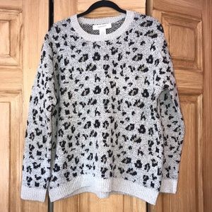 NWOT Workshop Animal Print Sweater.